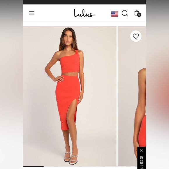 Lulus - Two piece midi set! Worn once! - Picture 2 of 2